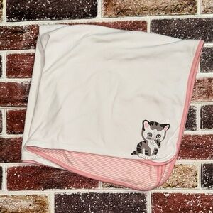 Vintage Gymboree 2016 Little Golden Book Kitten baby blanket READ FLAWS